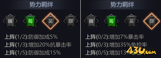 新乱弹三国志国属羁绊 新乱弹三国志国属羁绊